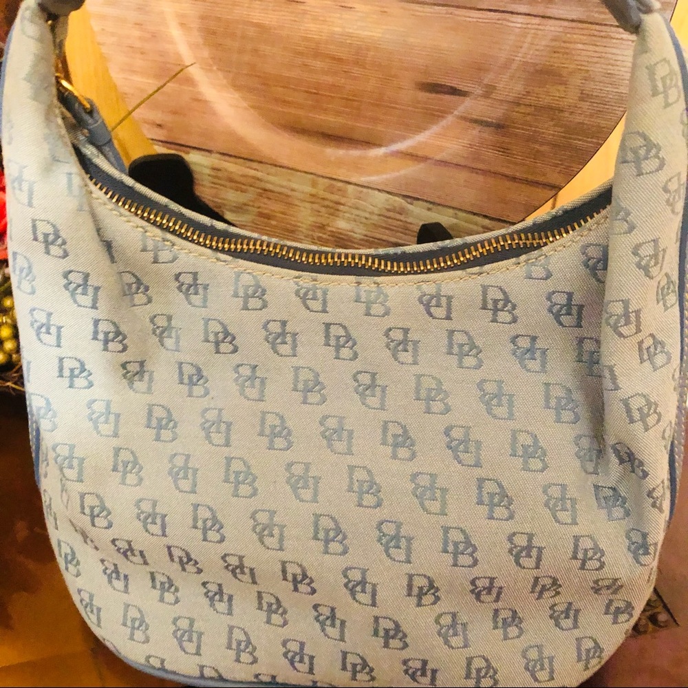 Vintage Powder Blue Dooney & Bourke Bucket Handbag